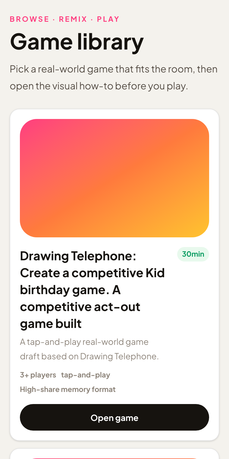 Discover the game library